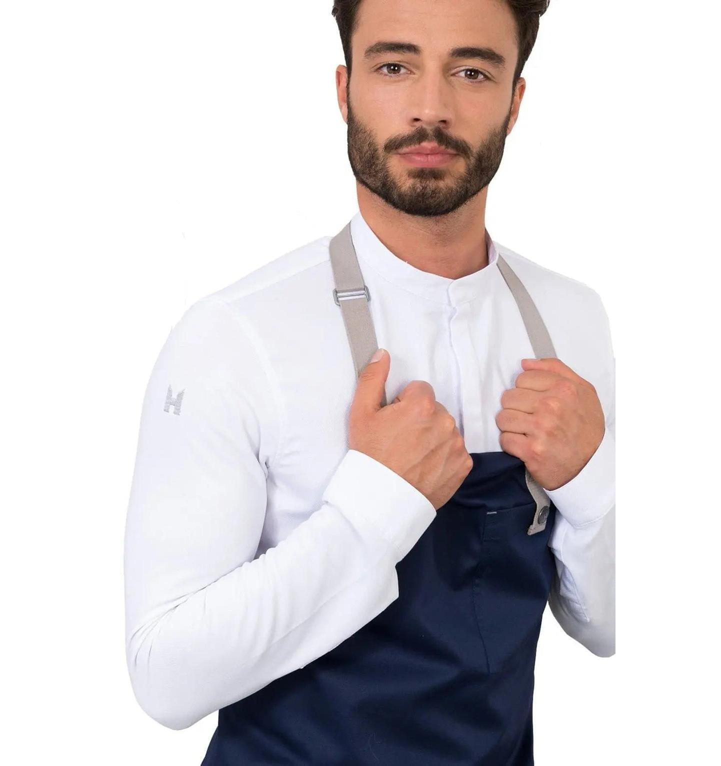 Le Nouveau Seattle'21 77x83 Bib Apron Navy