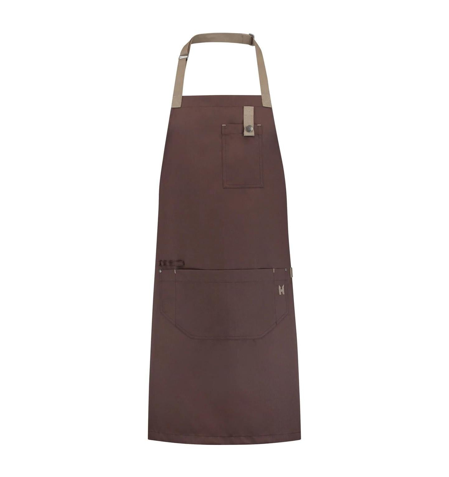 Le Nouveau Seattle'21 77x83 Bib Apron Pure Choco