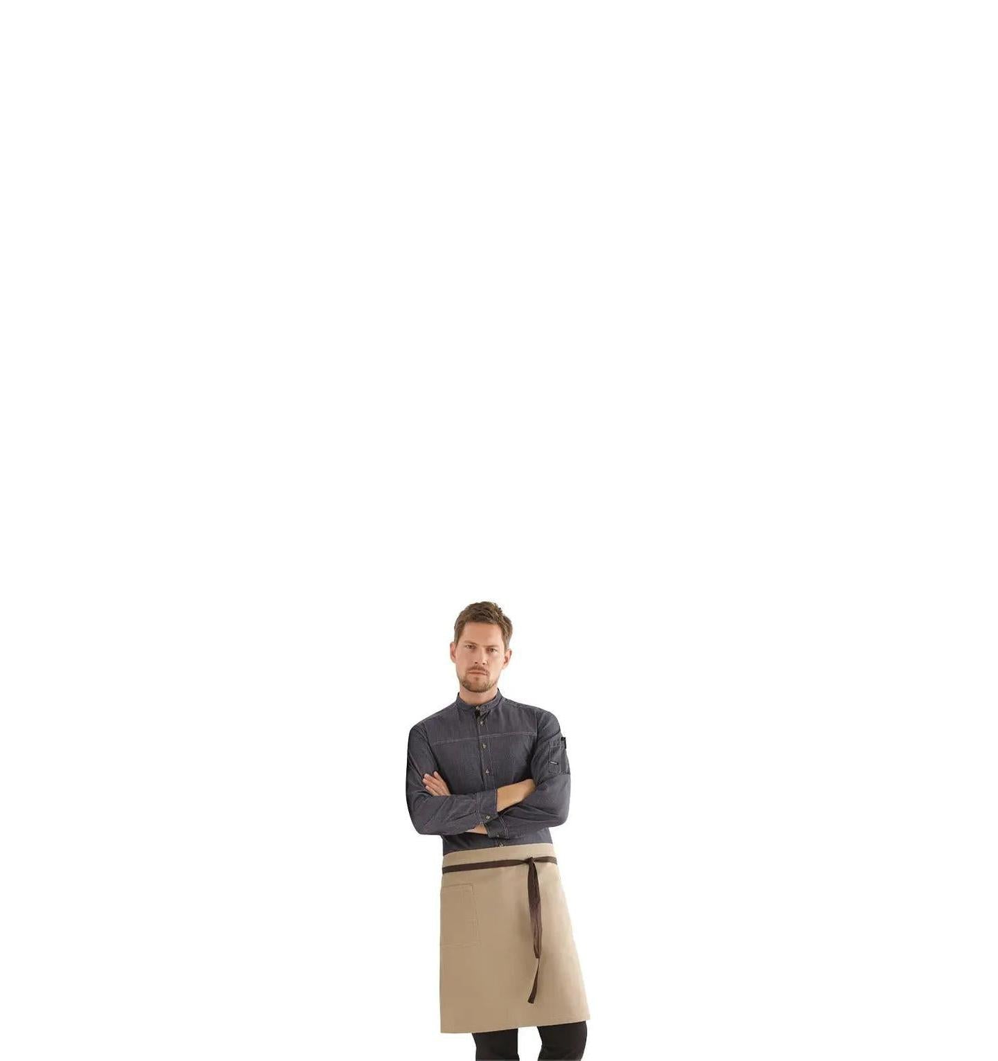Kentaur 30360 Denim Blue Raw Bib Apron Kentaur