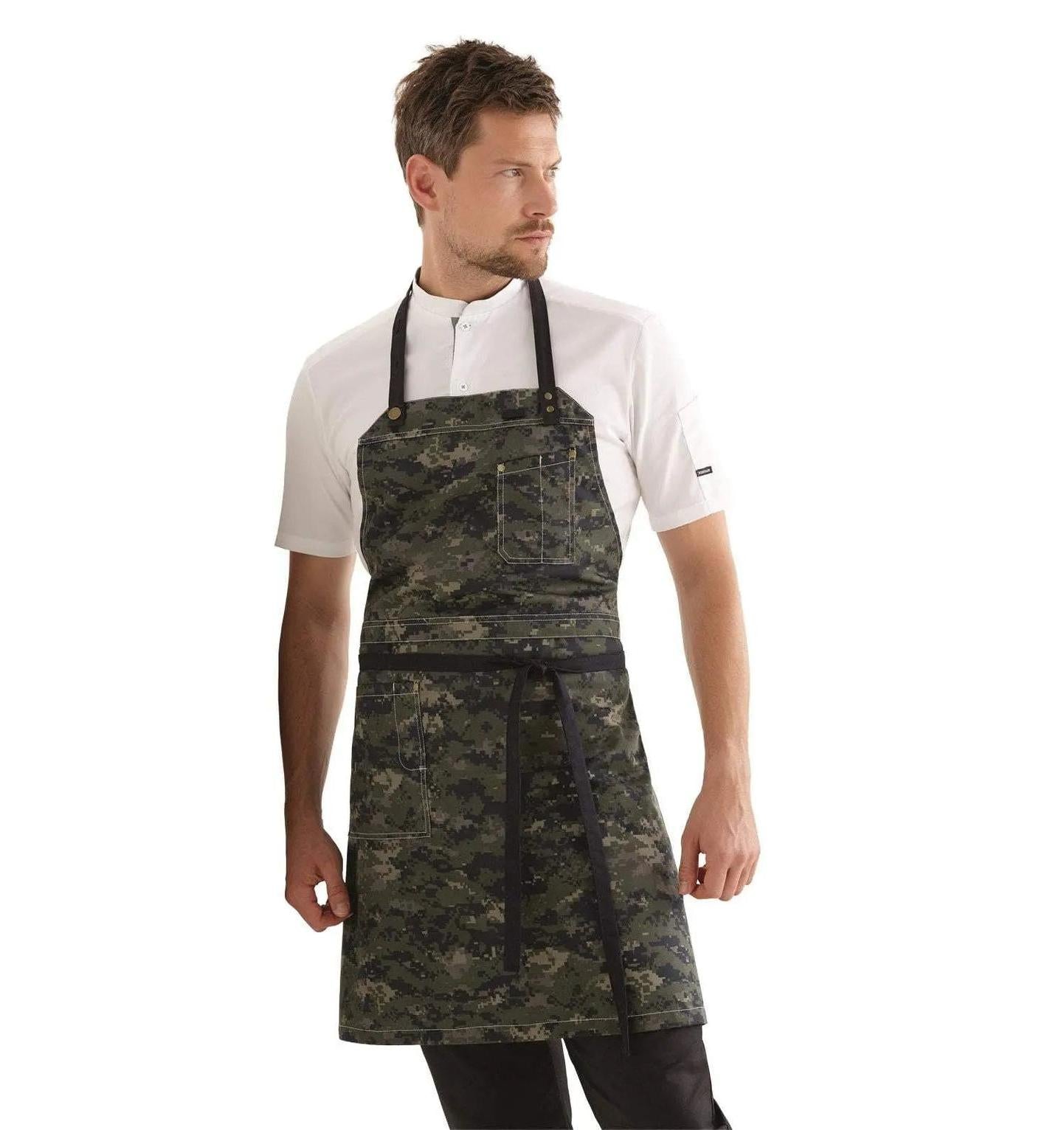 Kentaur 30360 Sailor Blue Raw Bib Apron Kentaur