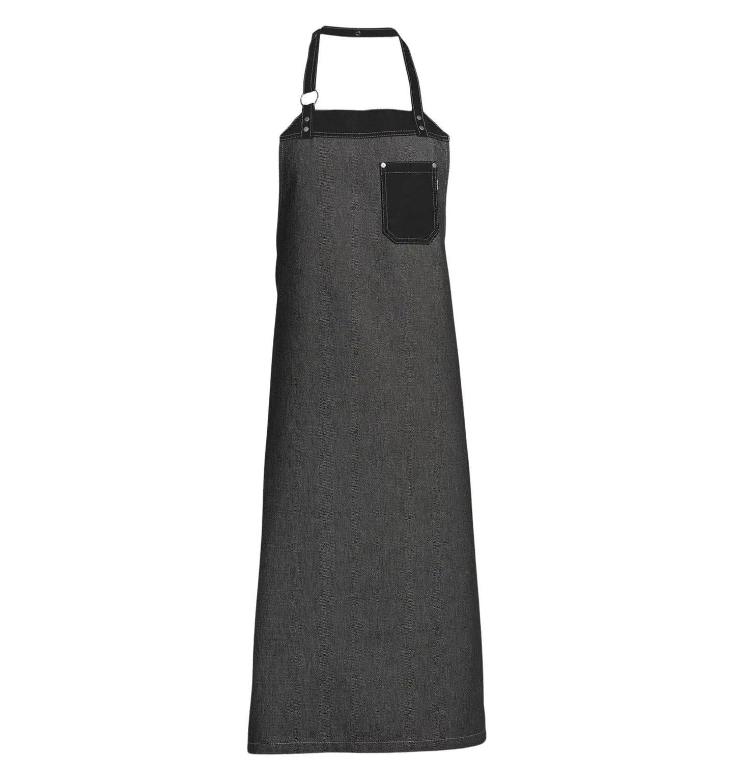 Kentaur 30391 Raw Bib Apron Rock Cross Black