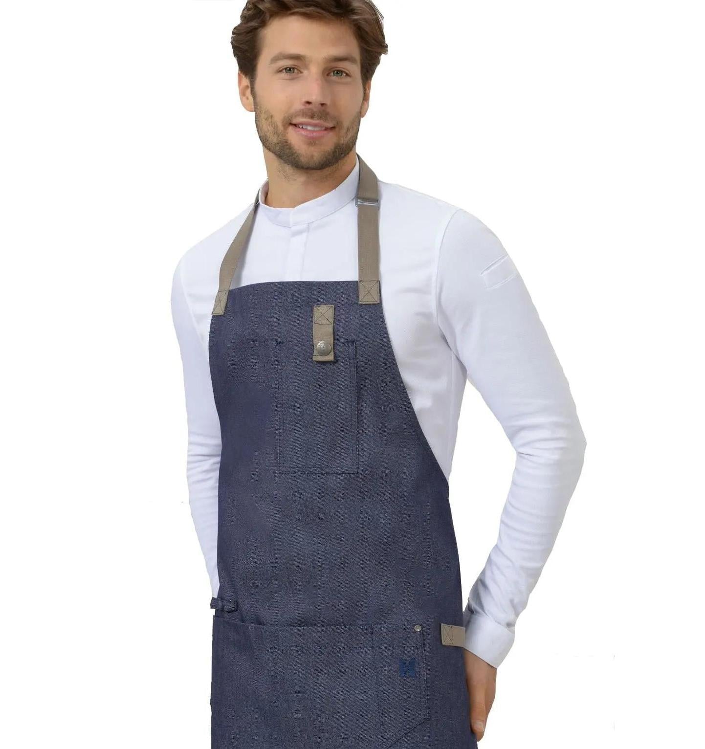Le Nouveau Seattle'21 77x83 Bib Apron Heavy Blue - main