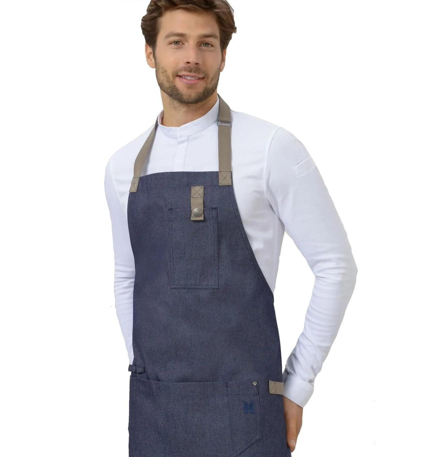 Le Nouveau Seattle'21 77x83 Bib Apron Heavy Blue - main