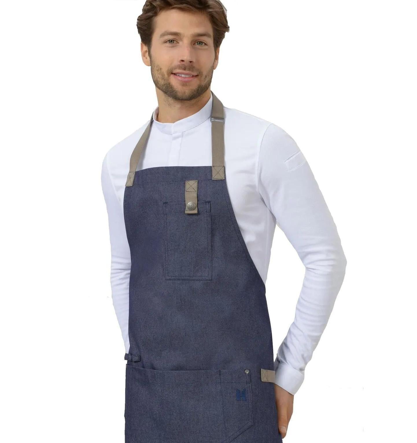 Le Nouveau Seattle'21 77x83 Bib Apron Heavy Blue - main