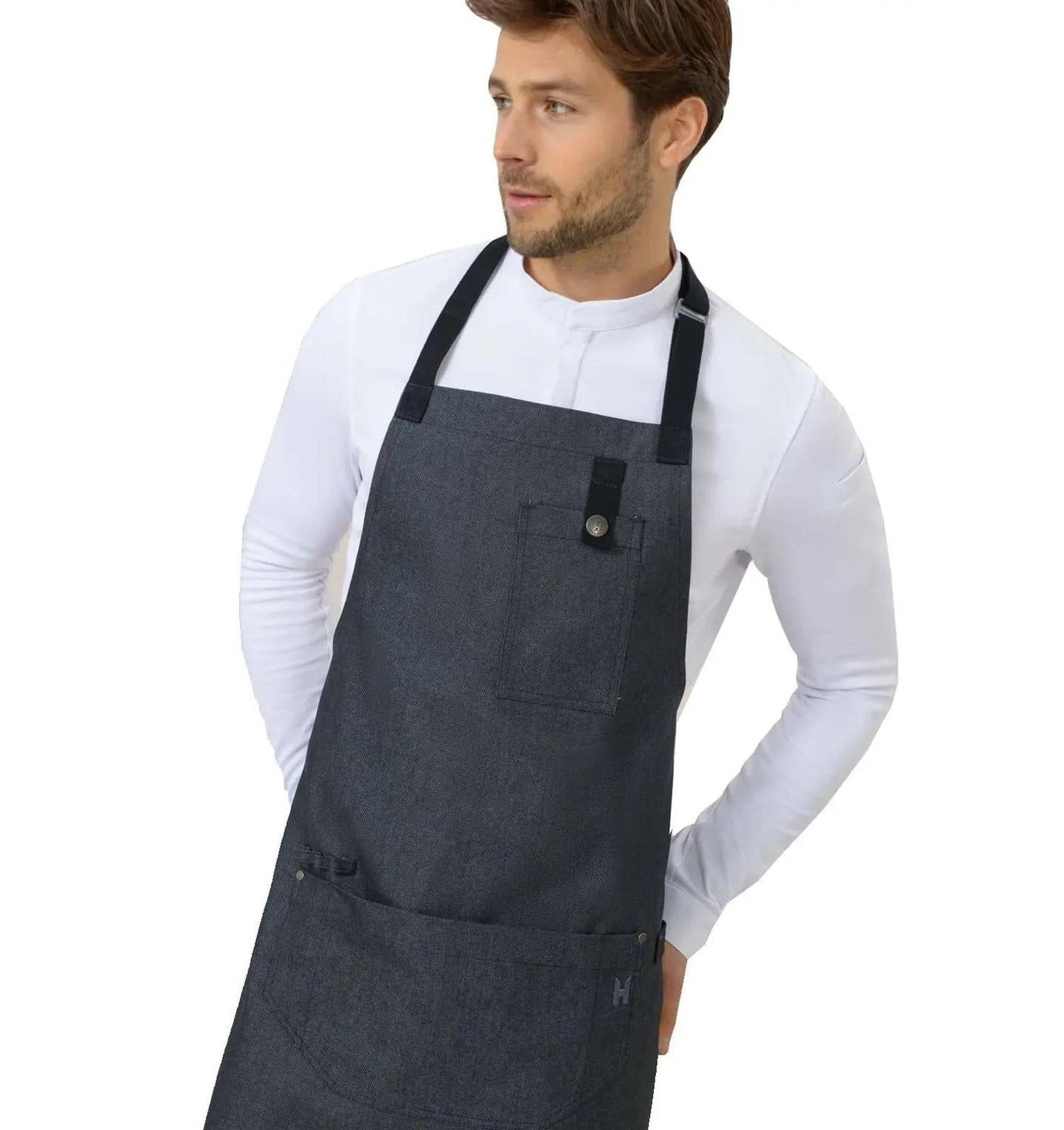 Le Nouveau Seattle'21 77x83 Bib Apron Heavy Black- main