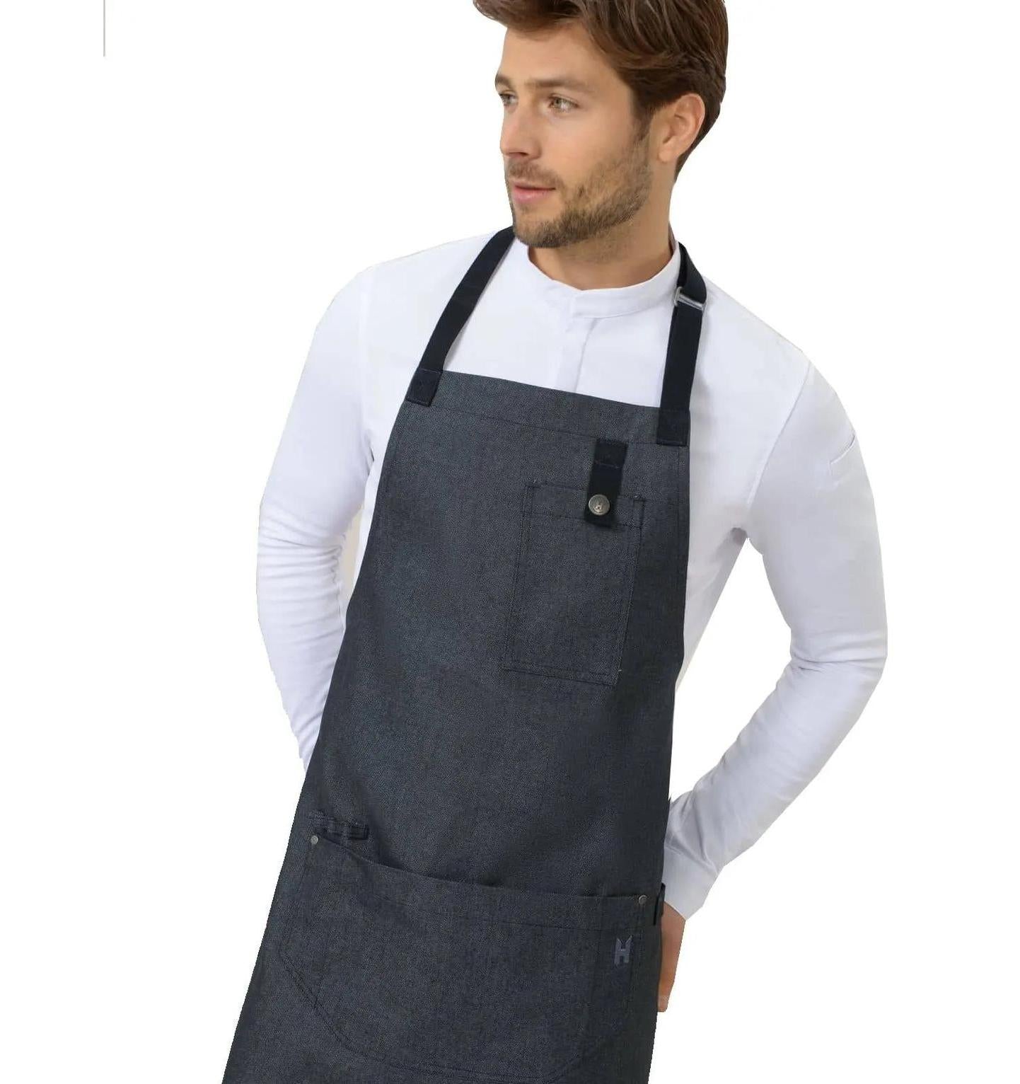 Le Nouveau Seattle'21 77x83 Bib Apron Heavy Black- main