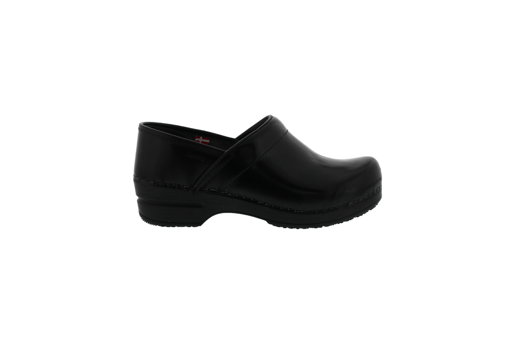 Sanita Men's Professional Cabrio Slip-Resistant Chef Clog Black Side