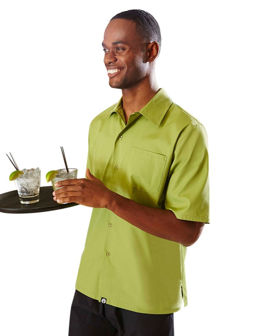Chef Works Cafe Shirt Lime