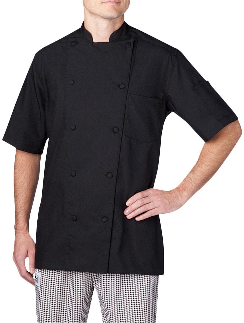 Chefwear Four Star Vented Lightweight Chef Jacket (5612) Black