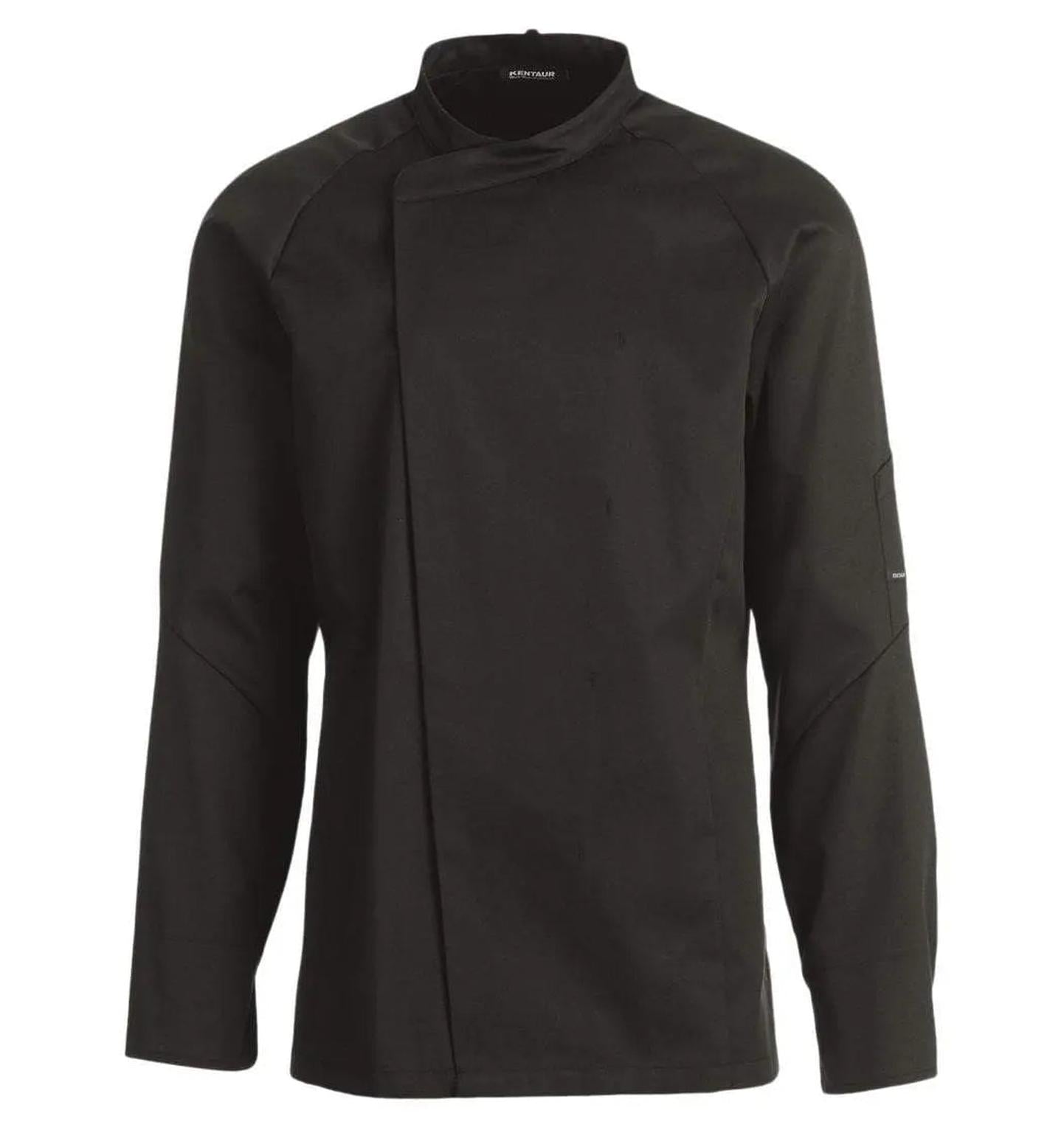 Kentaur 23501 Unisex Chef/Waiter Jacket  Front View Black