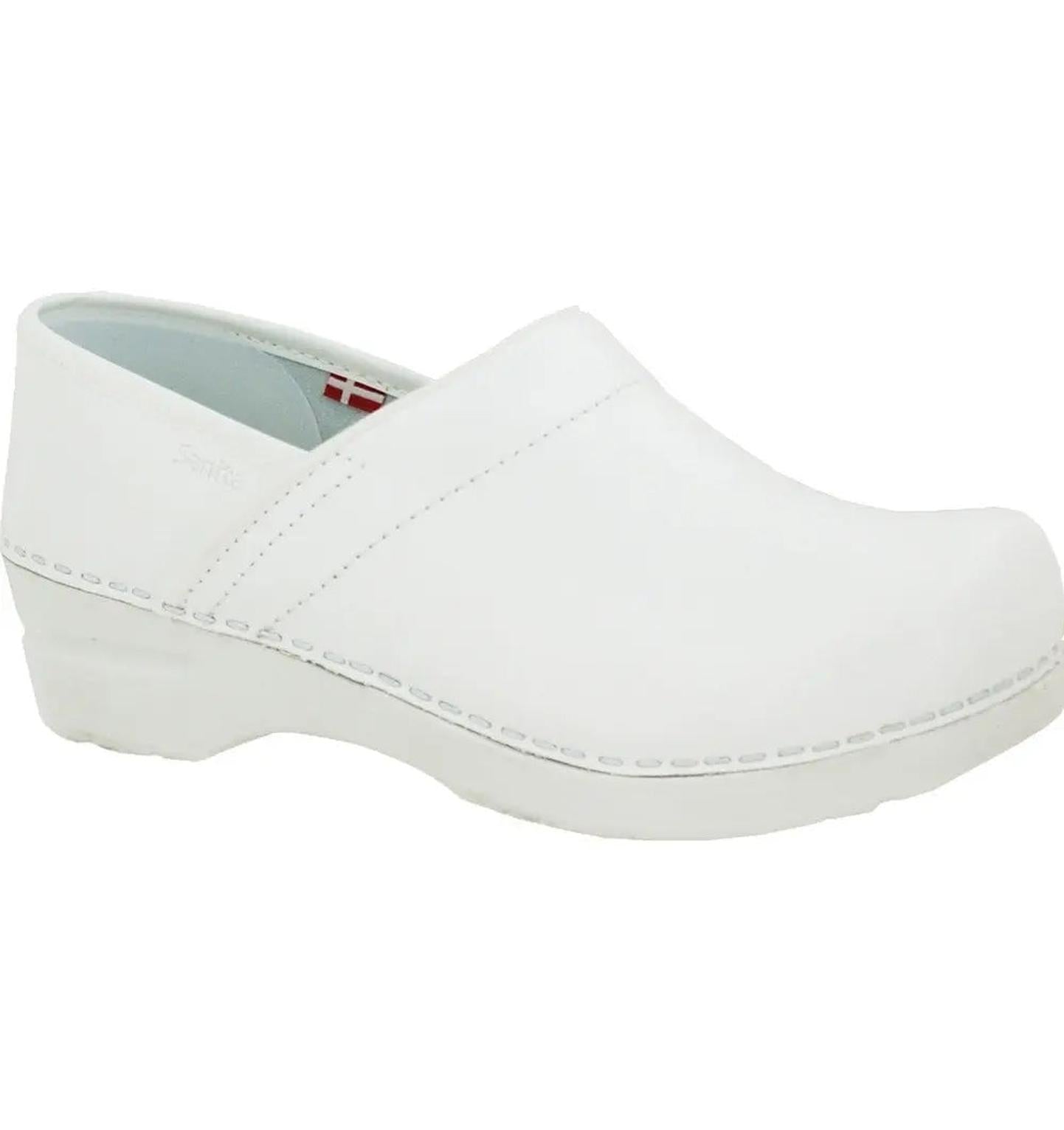 Sanita Women's Professional PU Medical Clog White Main