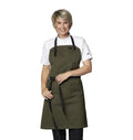 Kentaur 30360 Cypres Olive Raw Bib Apron-2