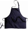 Bib Apron with 3 Pockets 24"L X 28" W Navy Open