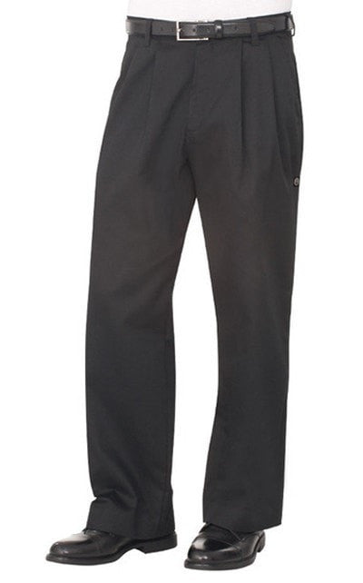 Chef Works Basic Chef Pants Black Front