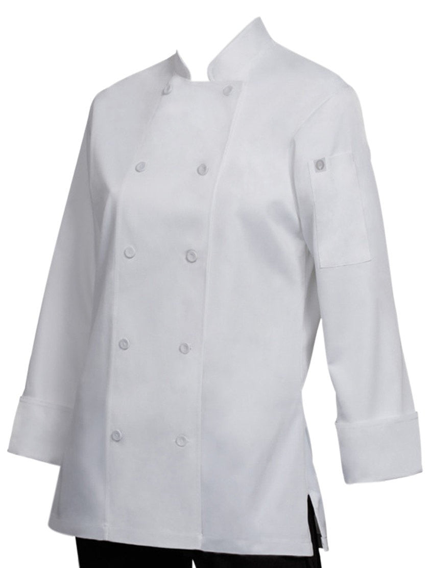 Marbella Women's Chef Coat White Front