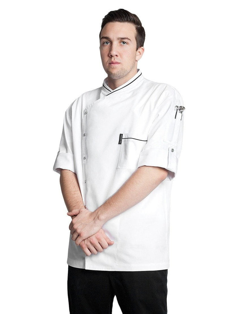 Chicago Chef Jacket by Bragard White with Short Sleeves