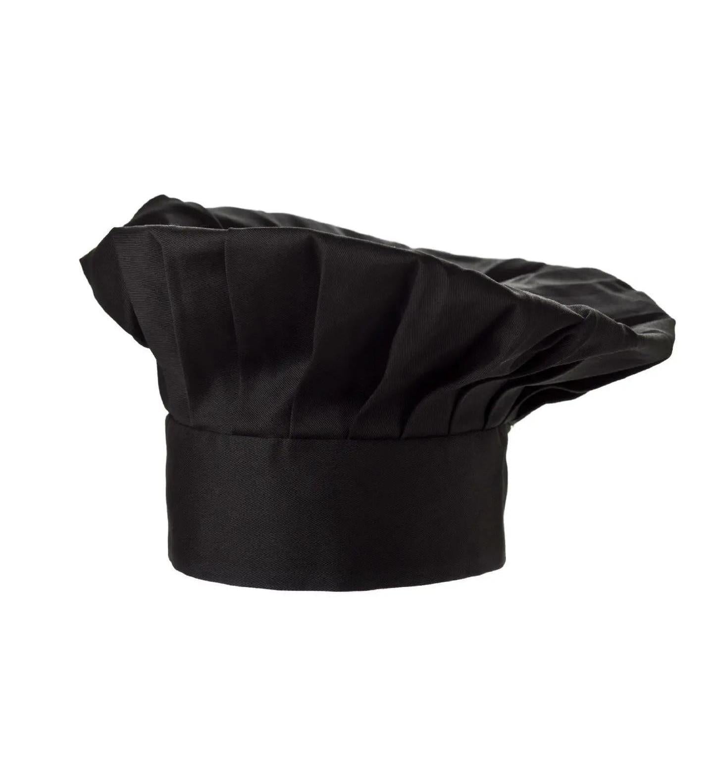 Fiumara Apparel Poplin Chef Hat Black Profile Black