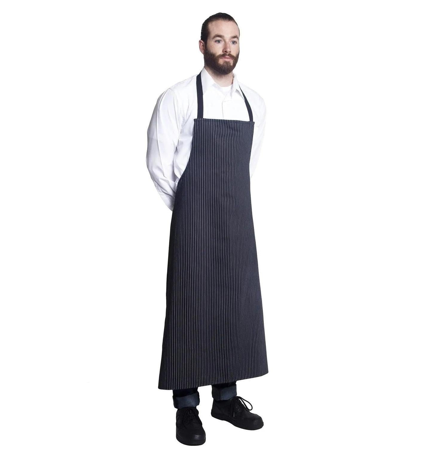 Bragard Travel Bib Chef Apron No Pocket Side