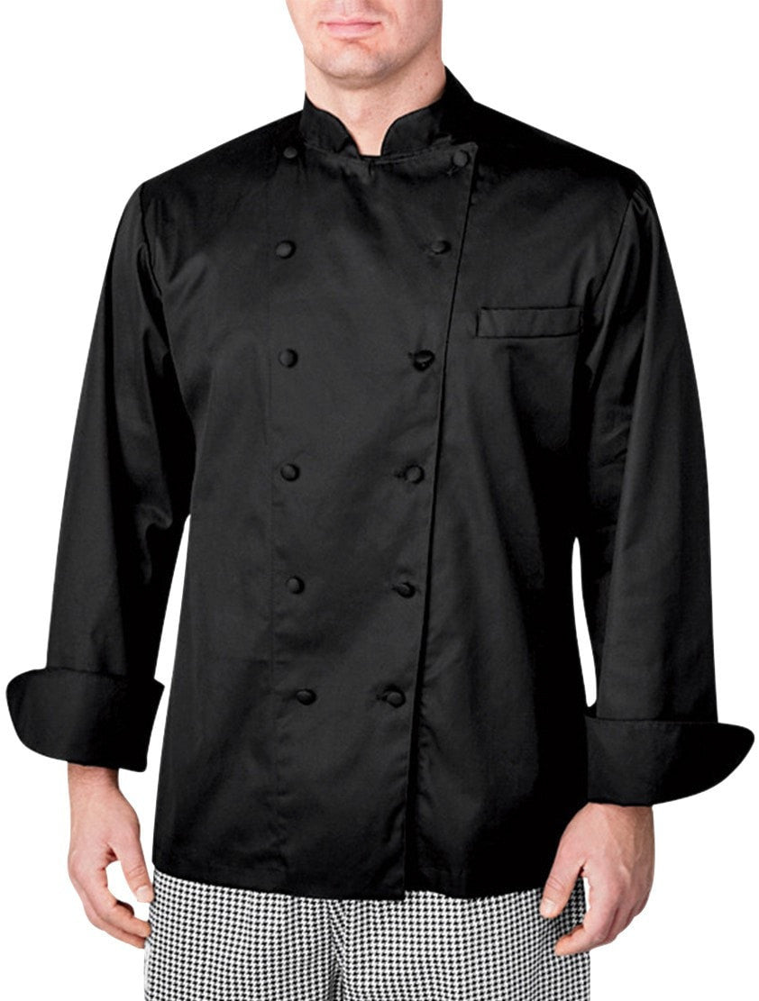 Executive LS Chef Jacket by Chefwear 4100 Black Front