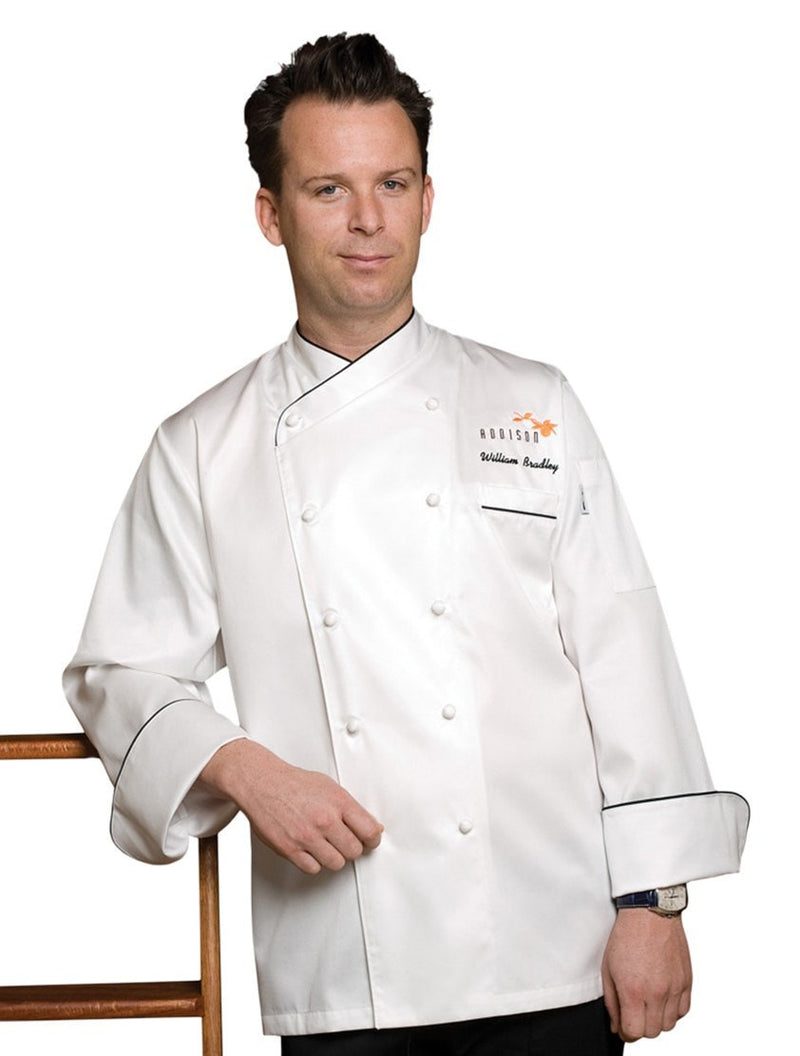 Monte Carlo Chef Coat White Front Profile