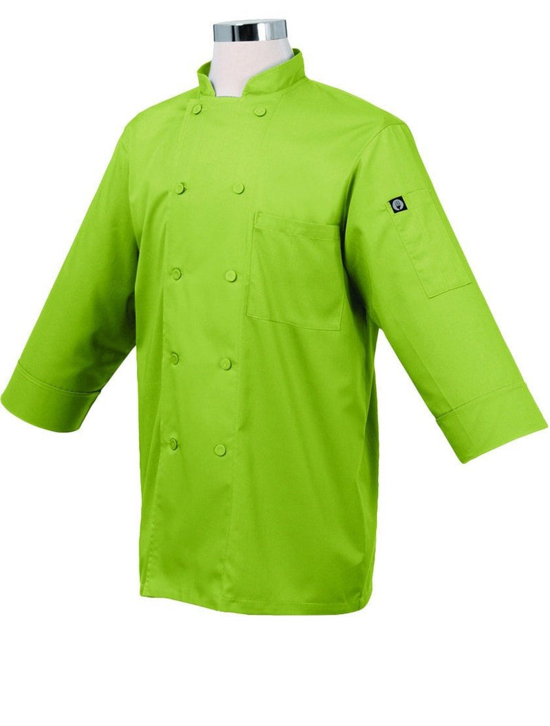 Basic 3/4 Sleeve Chef Coat Lime