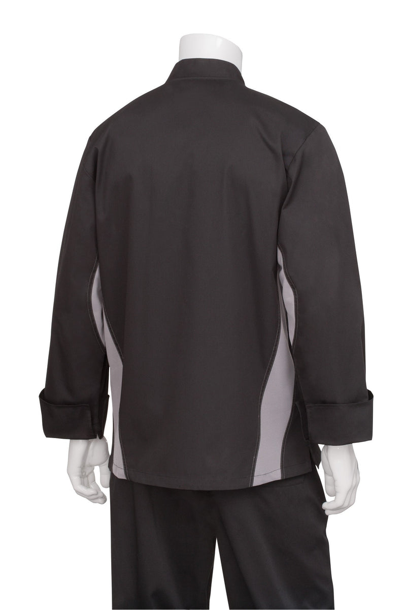 Lyss V-Series Chef Coat by Chef Works Black Back