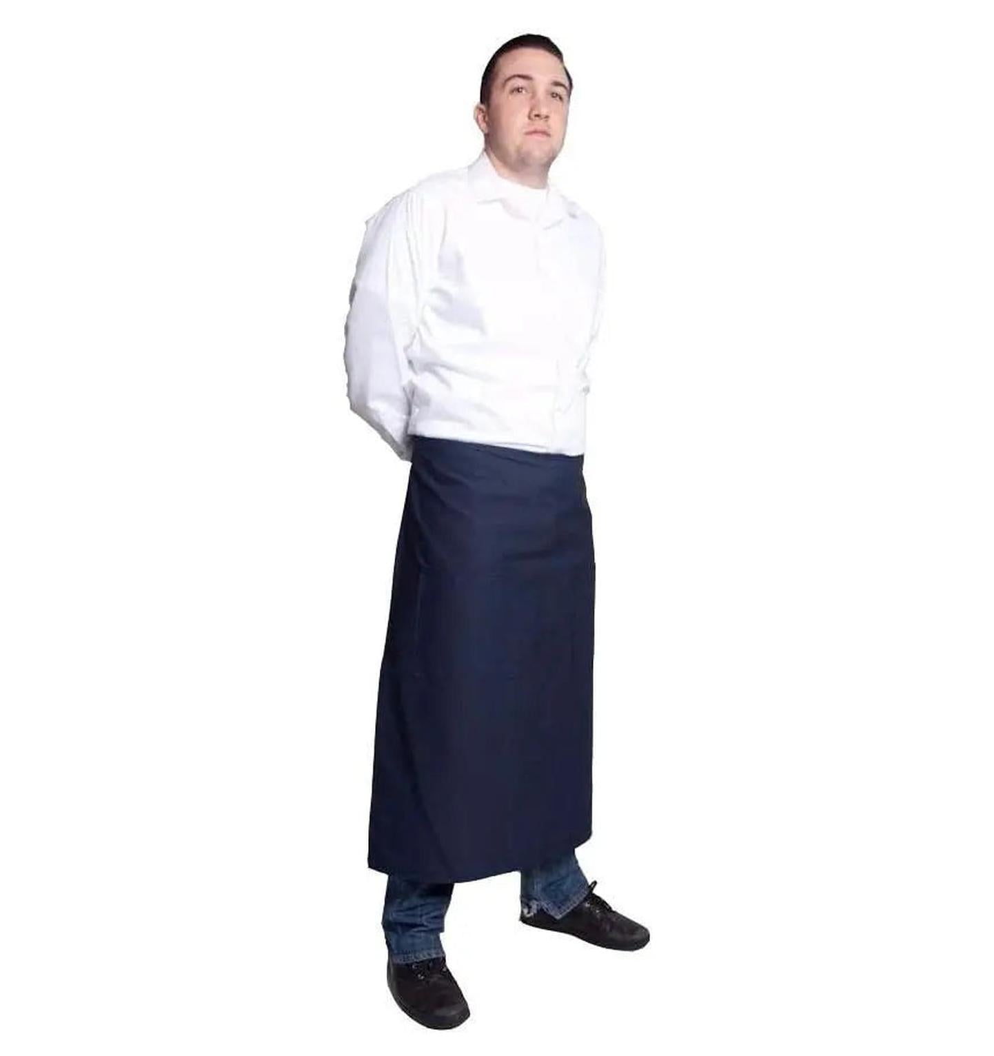 Fiumara Apparel Full Bistro w/2 Pockets 32"L x 28"W Navy Side