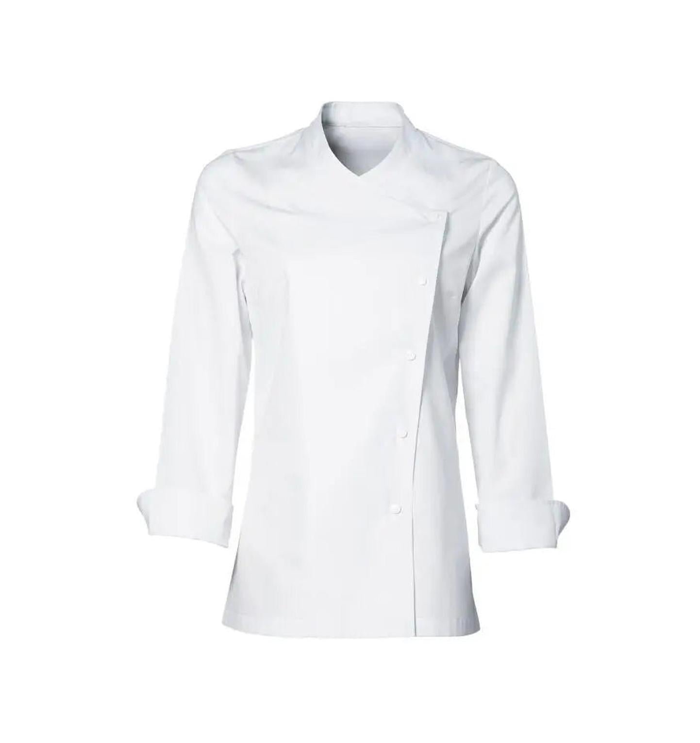 Julia Women Chef Jacket- No Model - White
