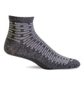Sockwell Men's Plantar Ease Quarter Compression Socks Charcoal