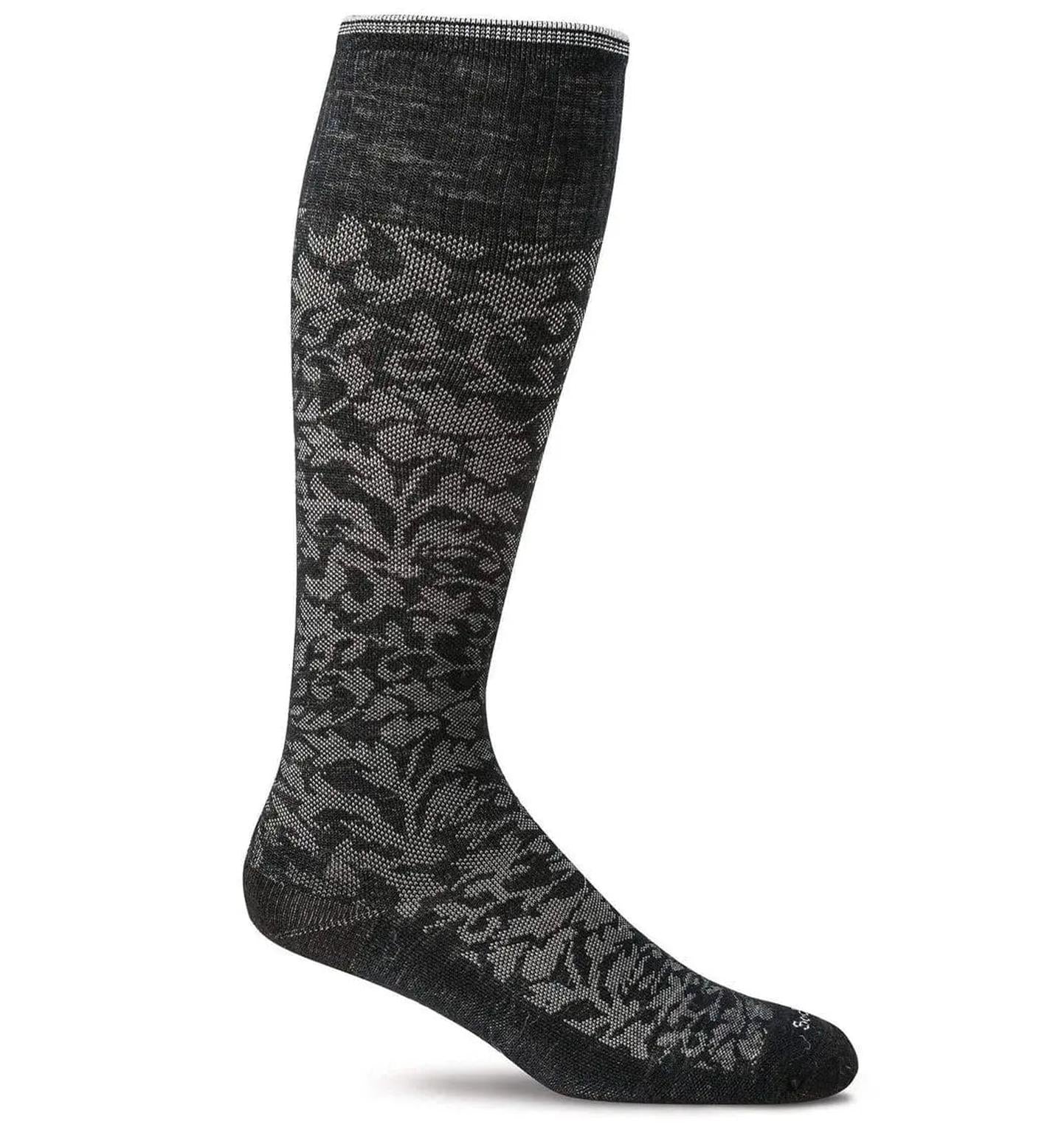 Sockwell Women's Damask Compression Socks Black
