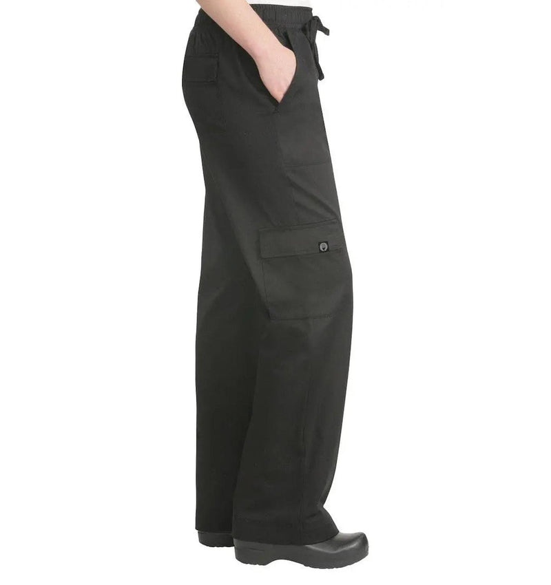 Womens black cargo work 2025 pants