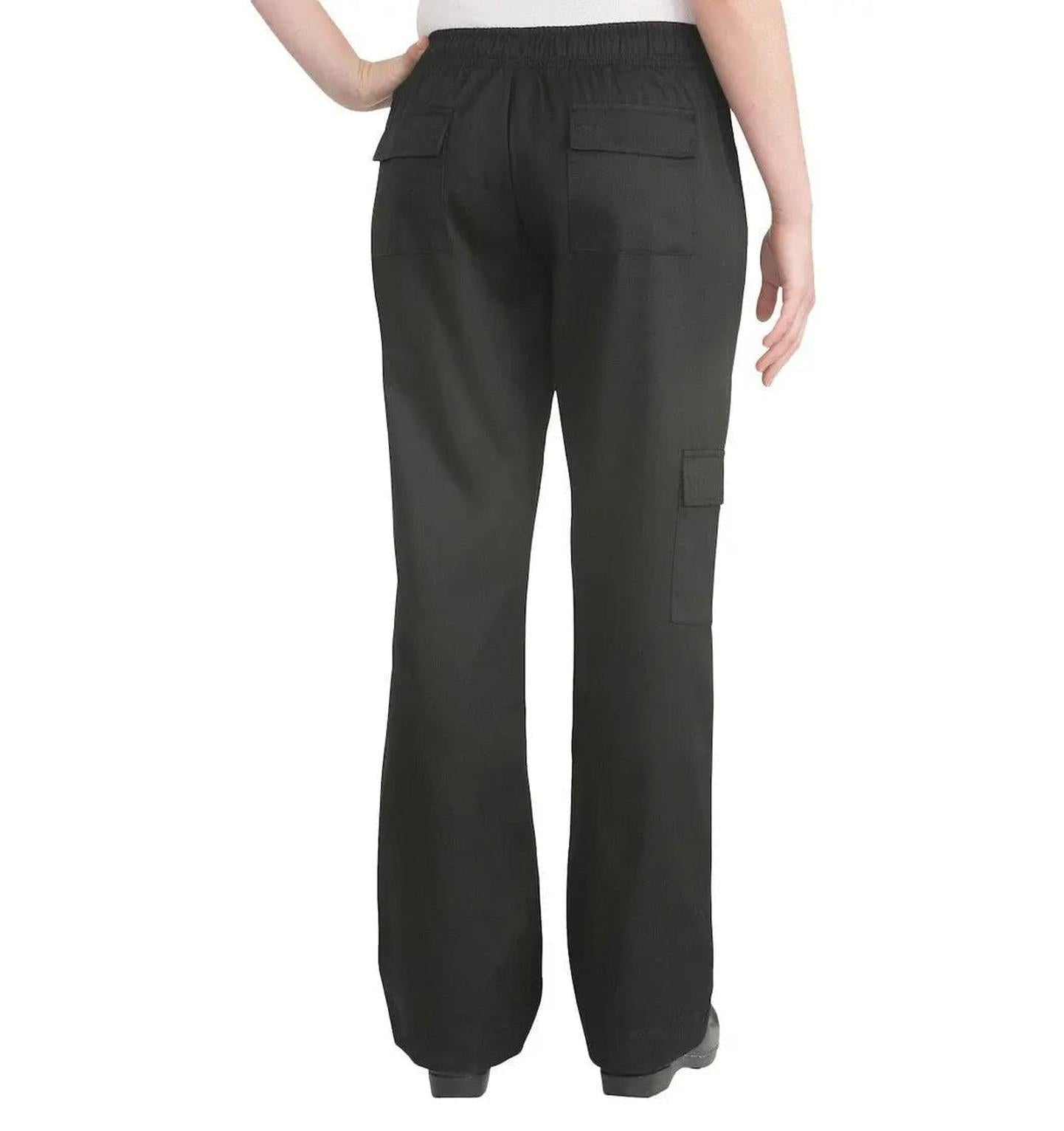 Cargo Women's Chef Pants by Chef Works Black Back