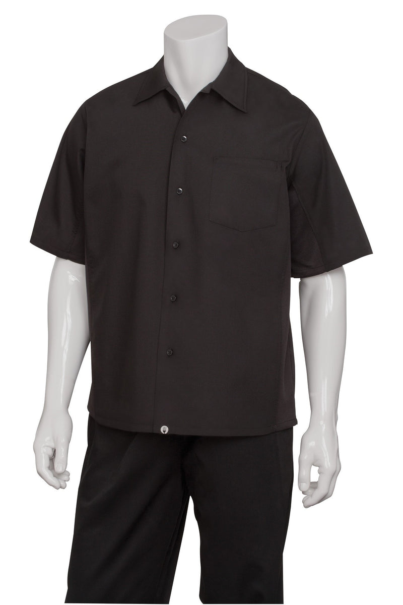 Cool Vent Cook Shirt by Chef Works Black Front