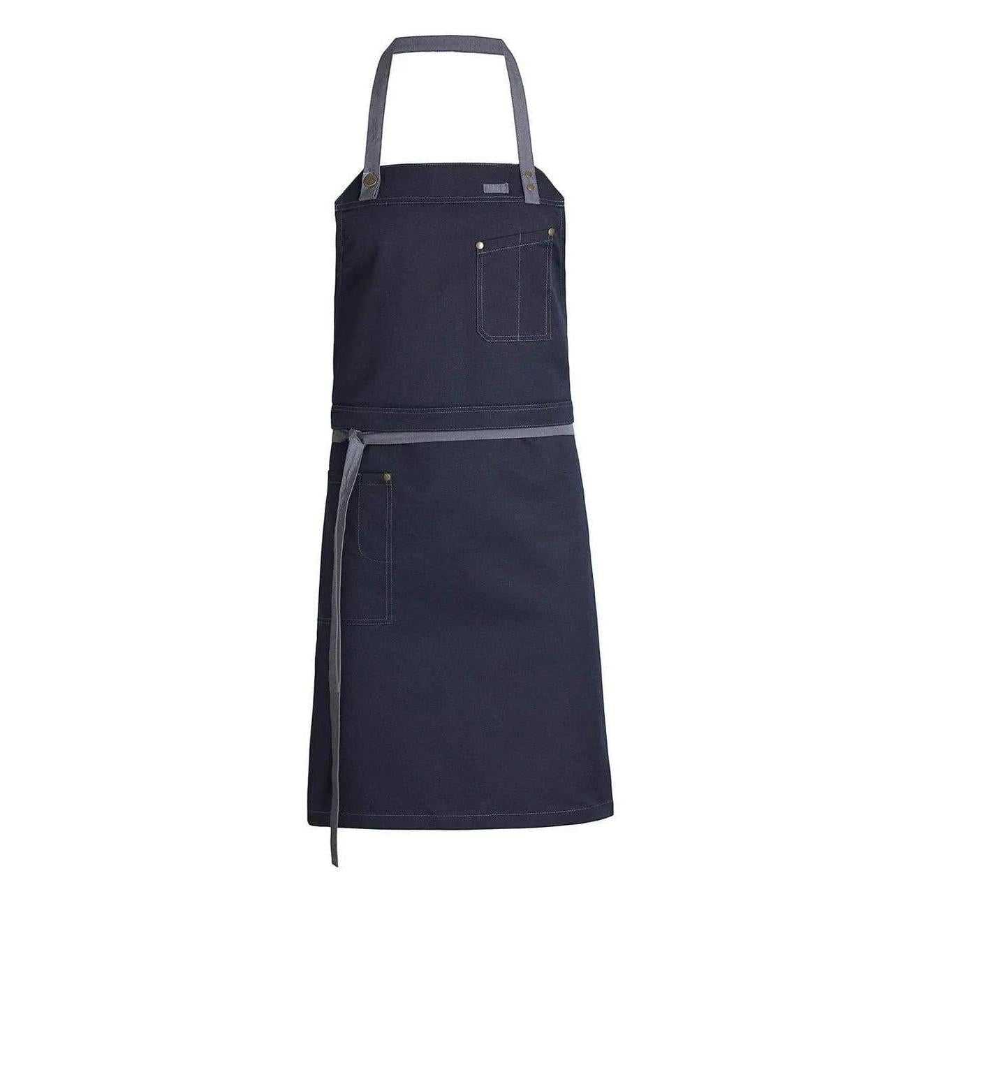 Kentaur 30360 Sailor Blue Raw Bib Apron Kentaur