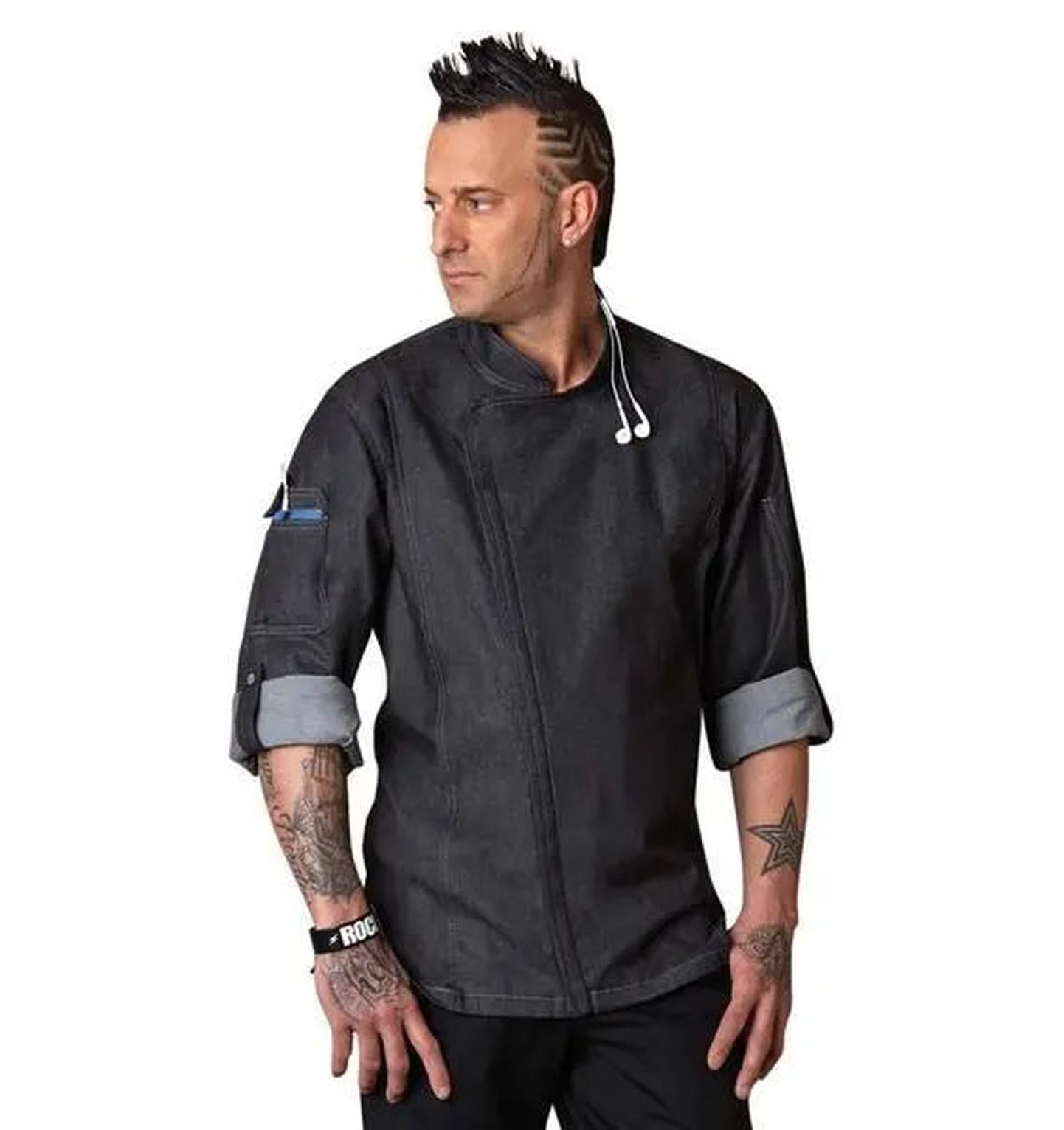 Blue Denim Chef Jacket | Chef Works Gramercy - Fiumara Apparel