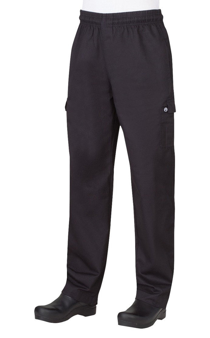 Men's Cargo Pants by Chef Works Black Front