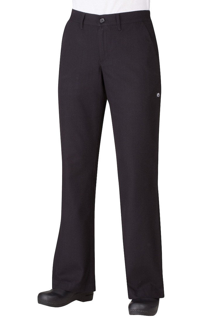 Women's Professional Series Pants by Chef Works Black Front