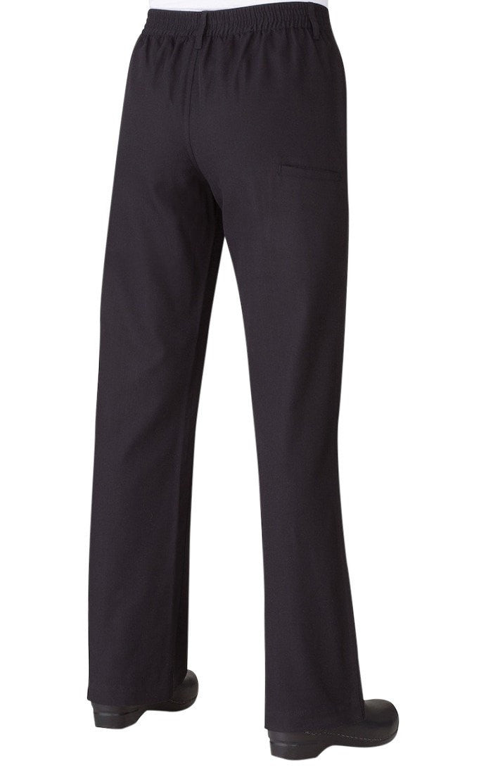 Women's Professional Series Pants by Chef Works Black Back
