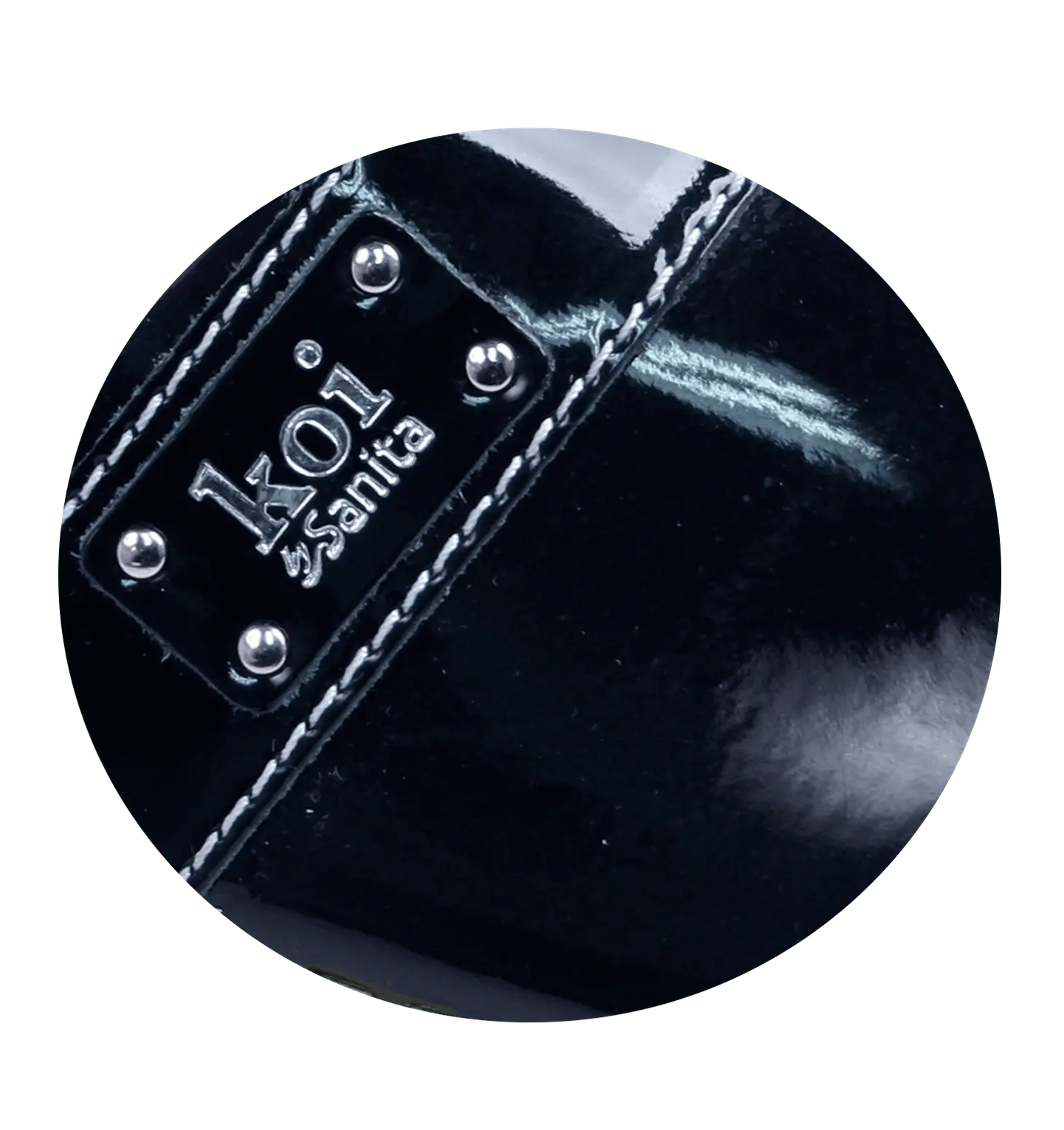 Sanita Lindsey Women's Patent Leather Chef Clog - zoom view blue