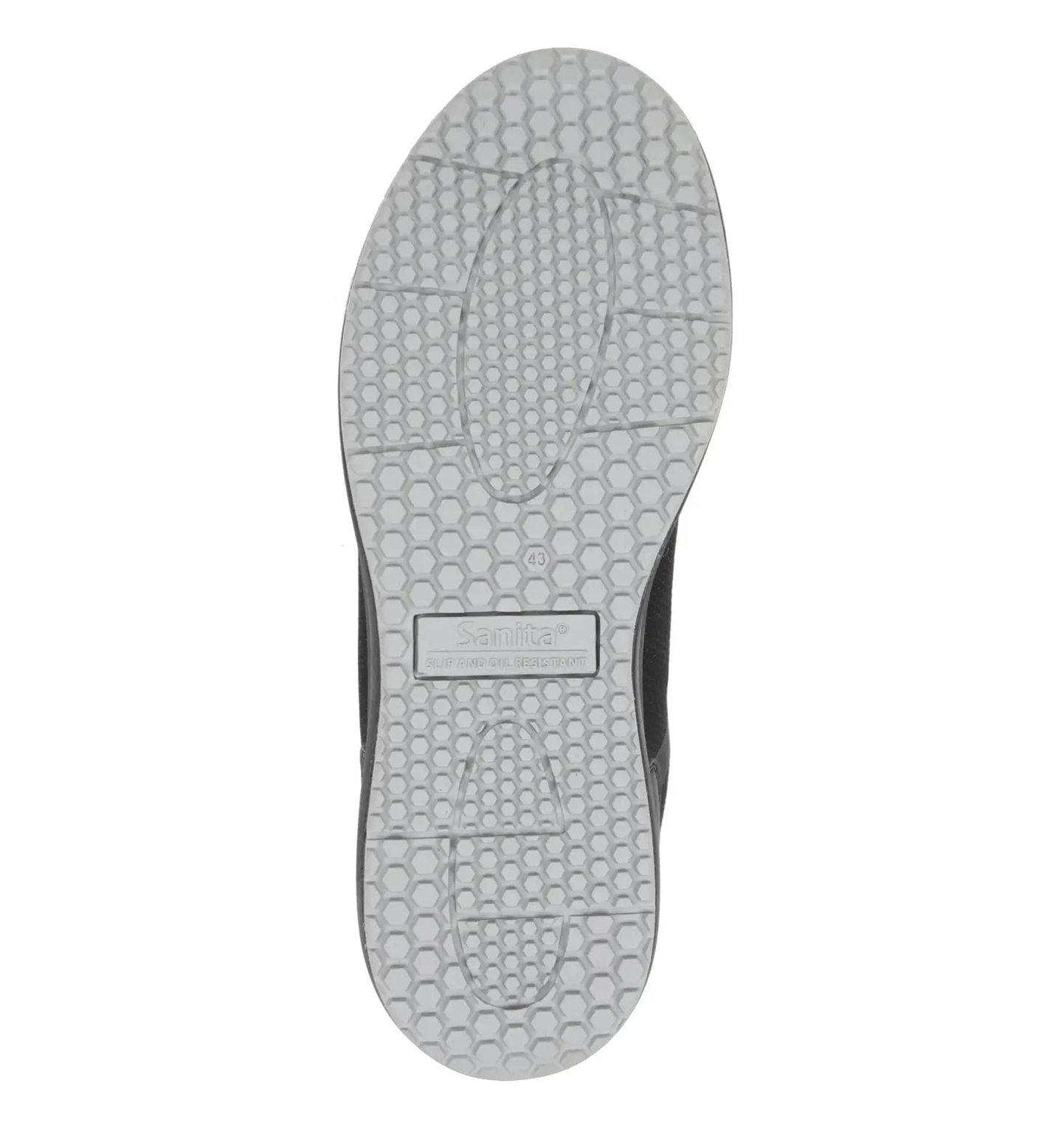 Sanita Concave Women's Men Black Fuchsia Green Chef Safety Sneaker - sole view