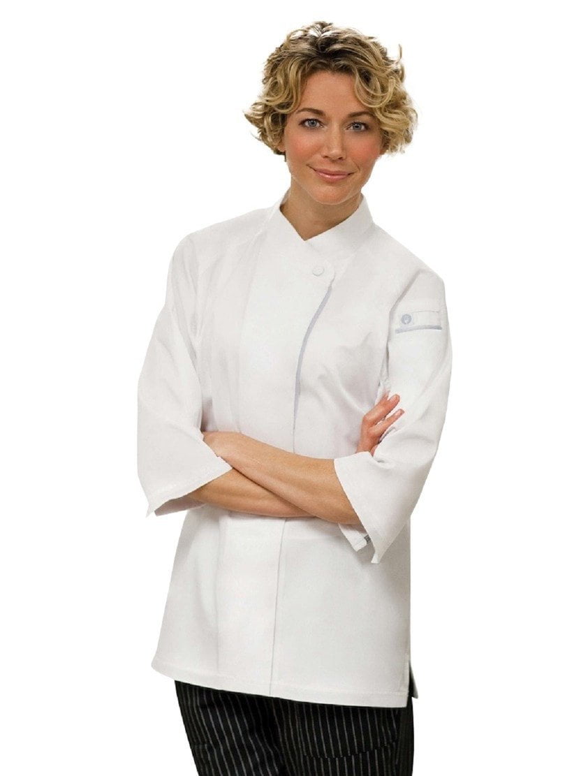 V-series Verona Women's Chef Coat by Chef Works White Front Profile
